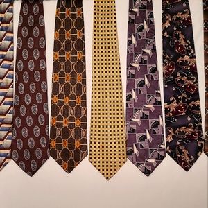 Lot of 7 Silk Necktie